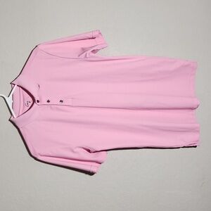 Arnie Shirt Mens Polo Size M Pink shirt has snag Flaw